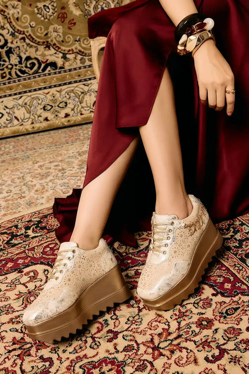 Re-Dazzle Wedge Sneakers