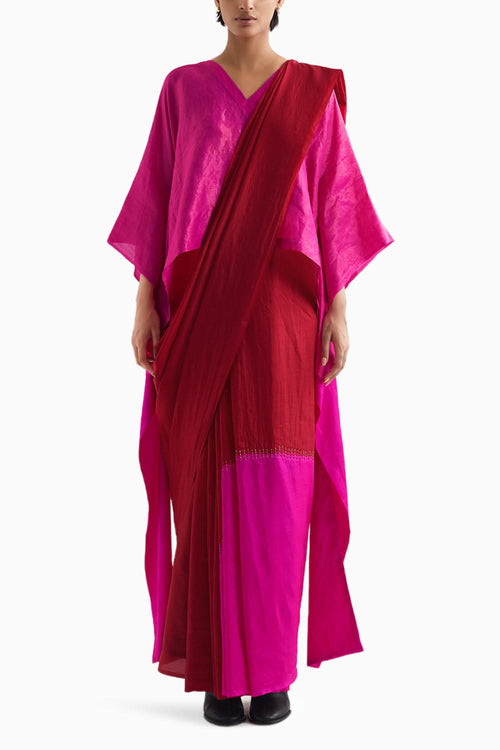 Rani and Red Solder Saree