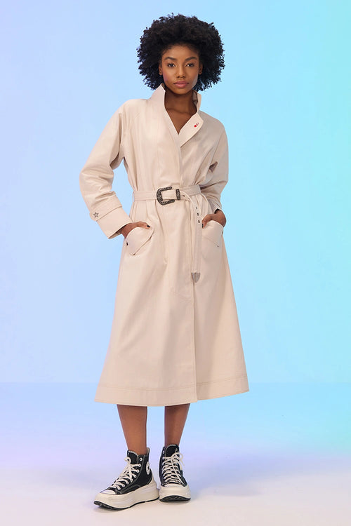 Reed Star Beige Overcoat