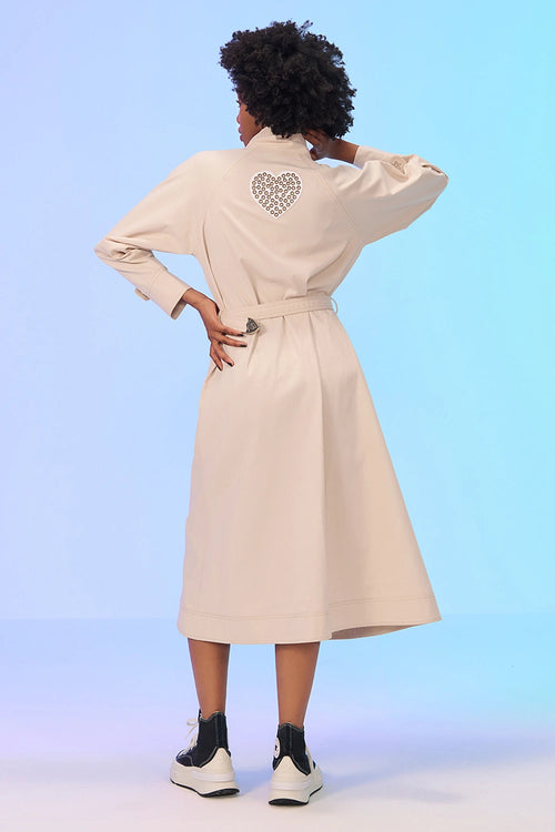 Reed Star Beige Overcoat