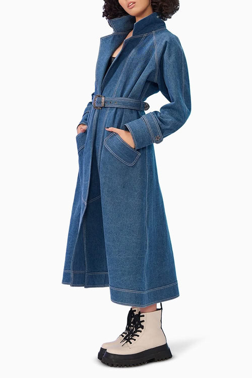 Reed Denim Overcoat