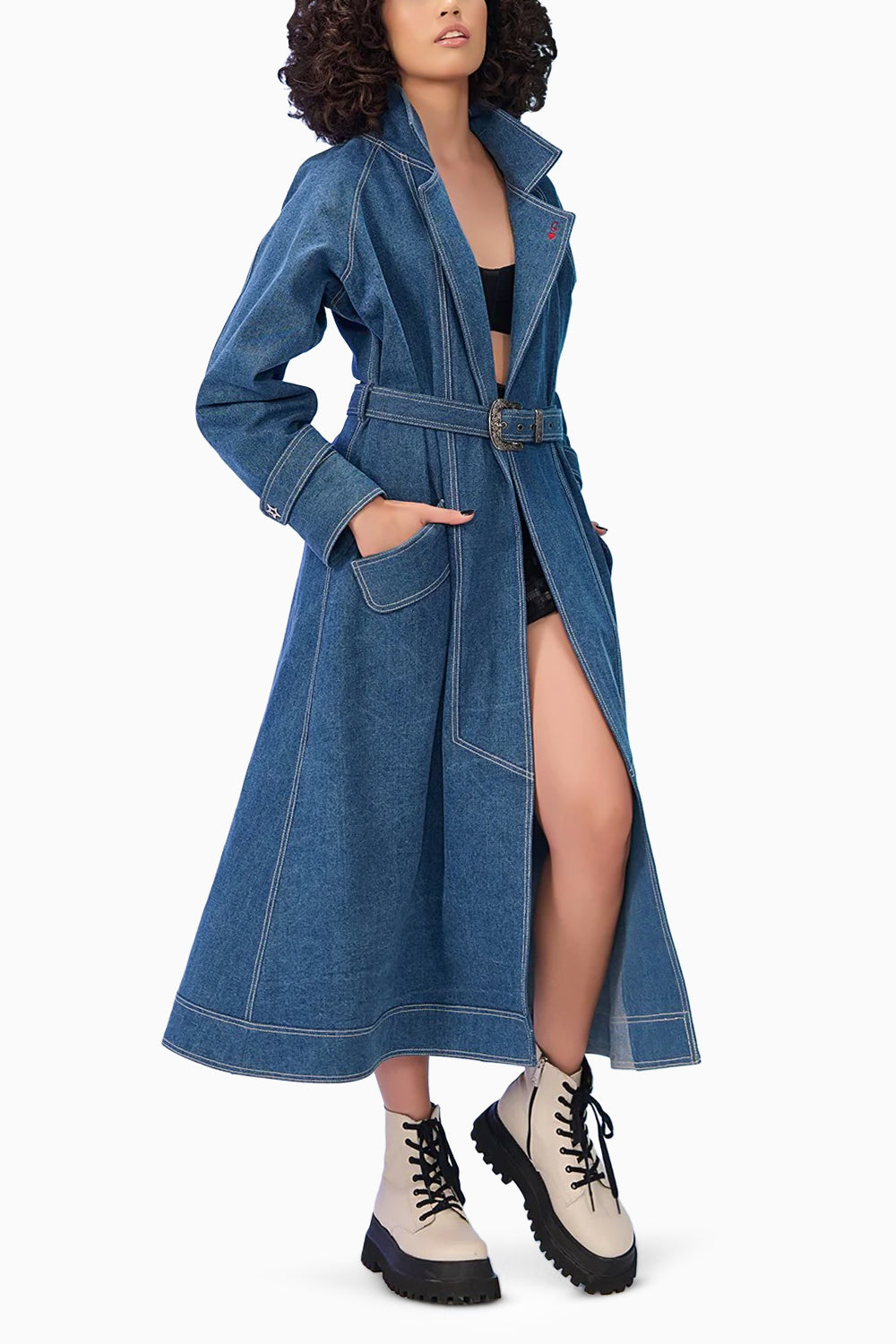 Reed Denim Overcoat