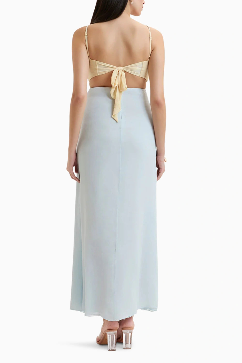 Blue Dune Dual Tone Maxi Gown