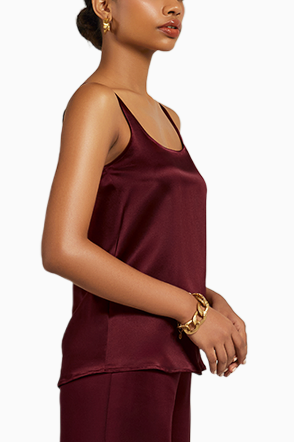 Burgundy Silk Camisole