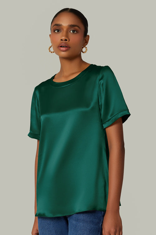 Emerald Silk T-shirt