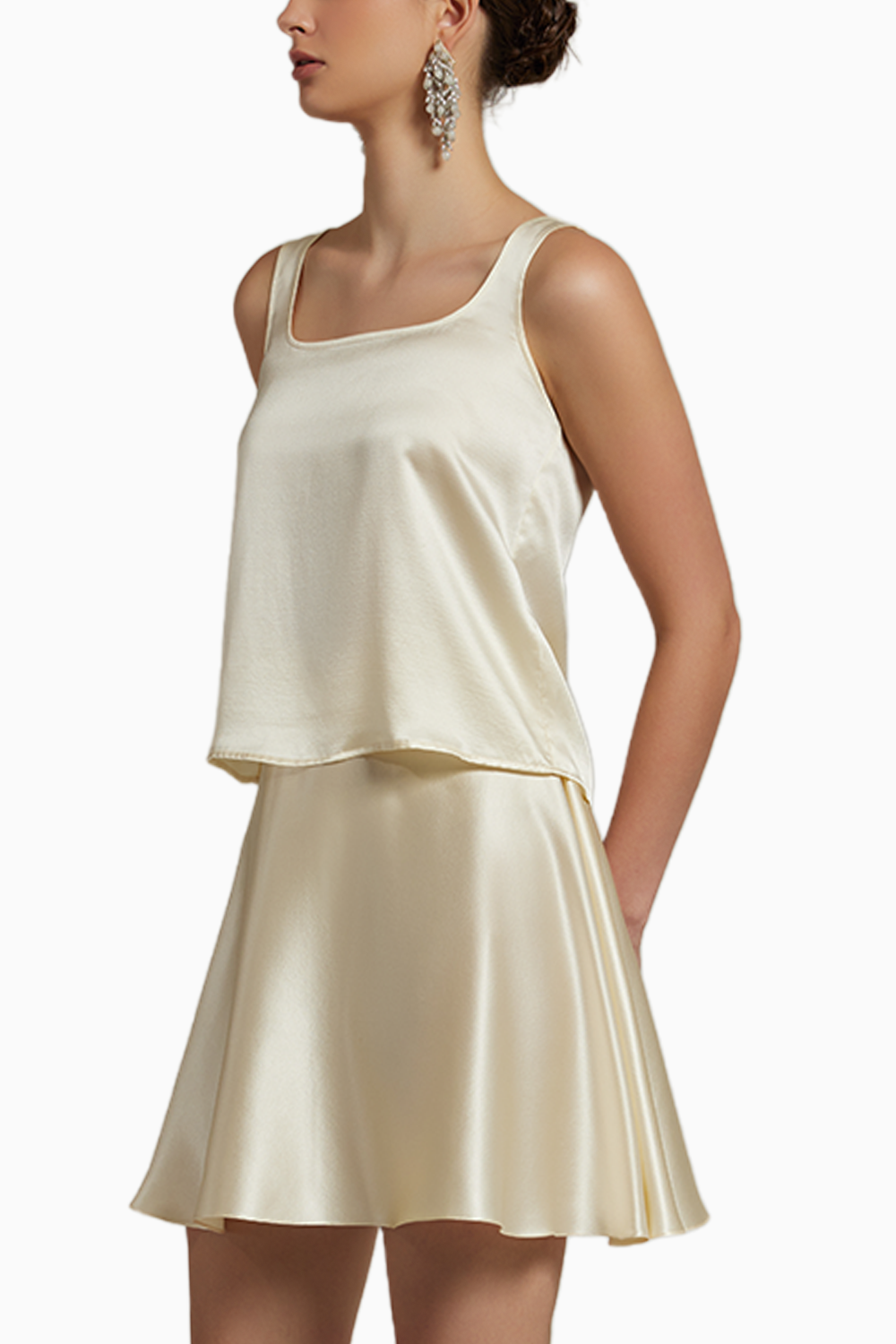 Cream Silk Camisole