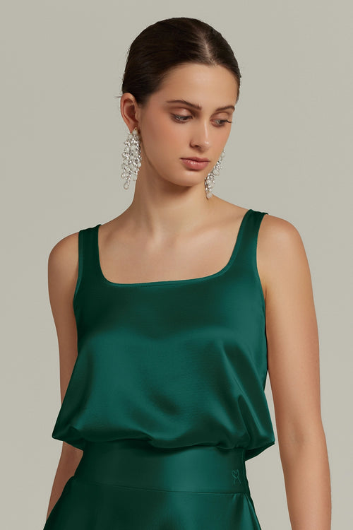 Emerald Silk Camisole