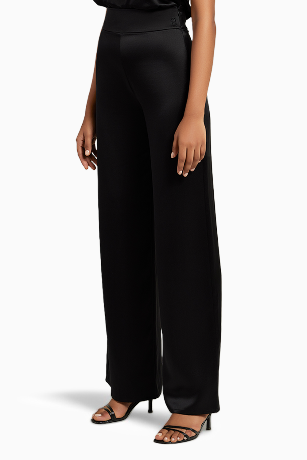 Black Silk Trousers