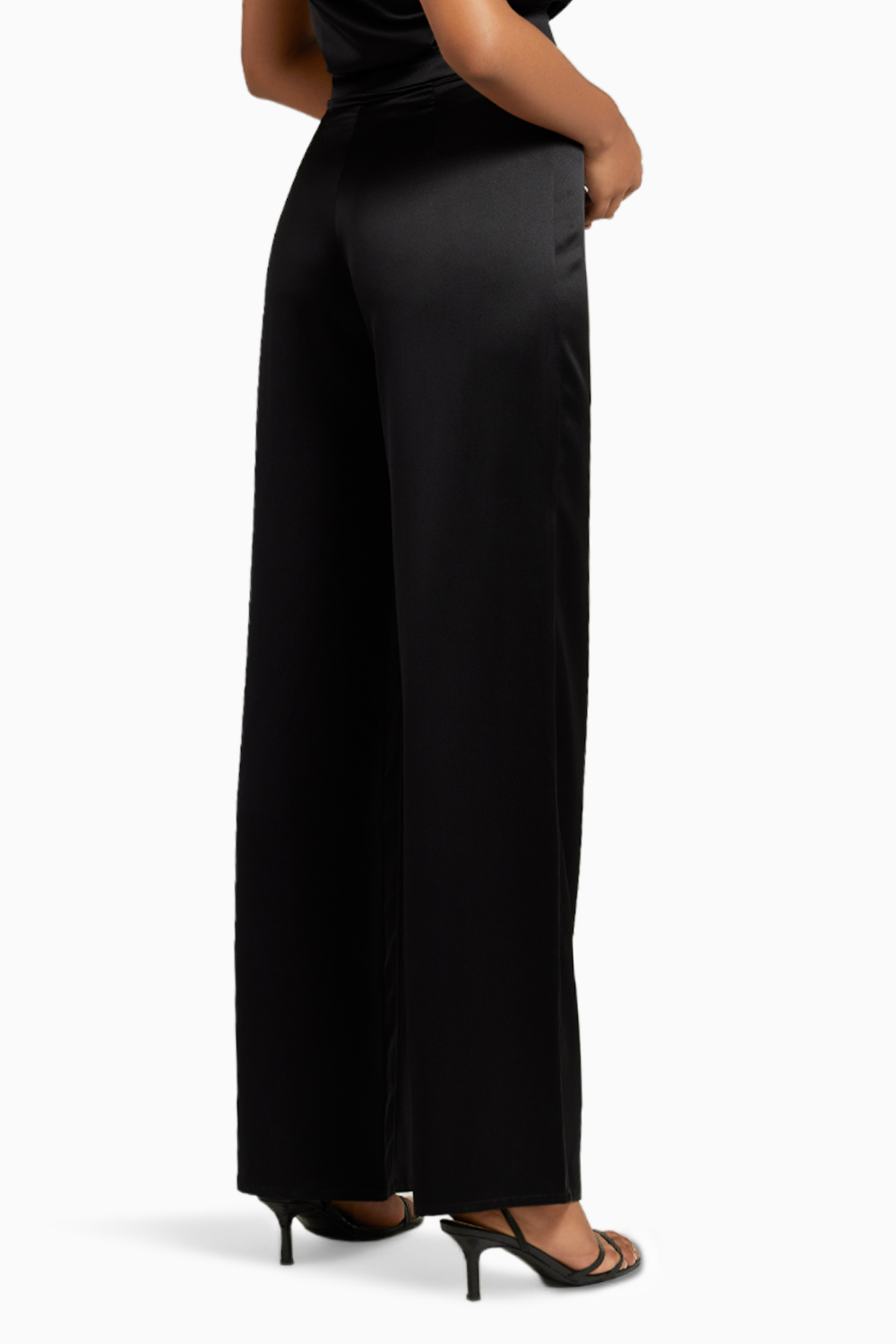 Black Silk Trousers