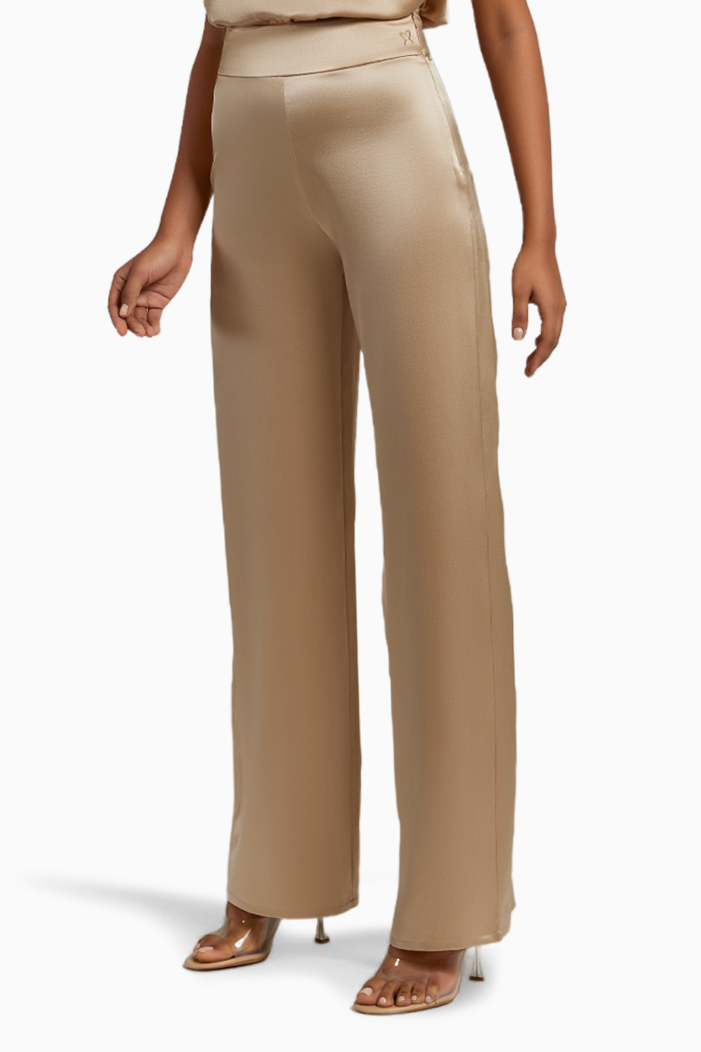 Champagne Silk Trousers