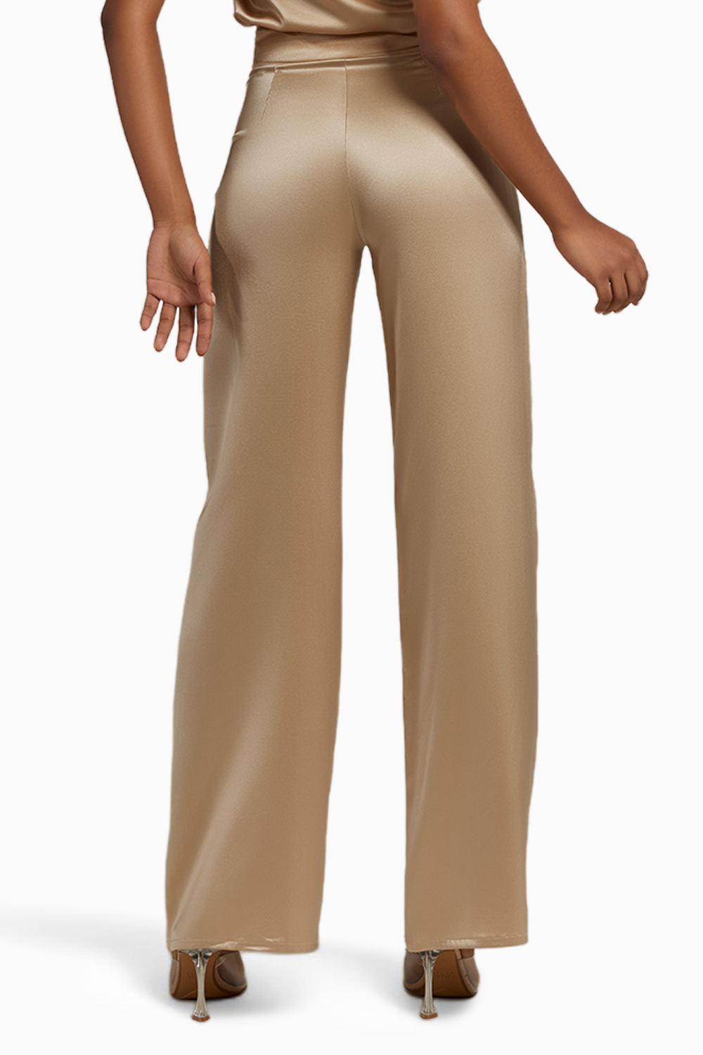 Champagne Silk Trousers