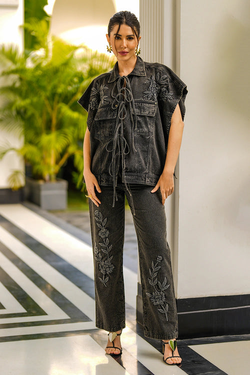 Reyna Denim Coord Set