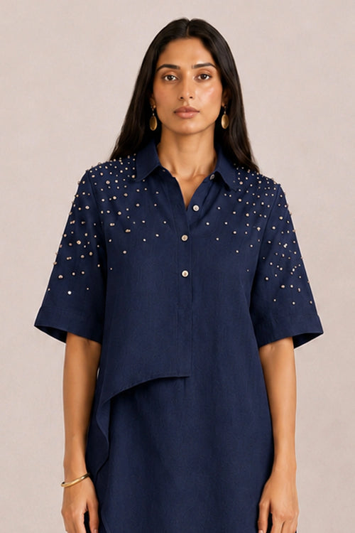 Navy Rhinestone Opus Co-ord Set