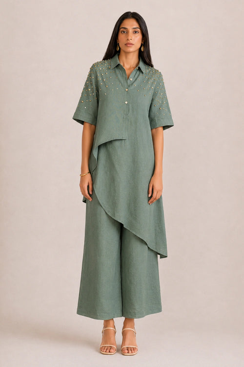 Jade Rhinestone Opus Co-ord Set