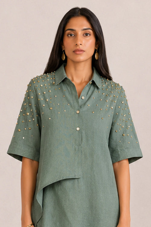 Jade Rhinestone Opus Co-ord Set