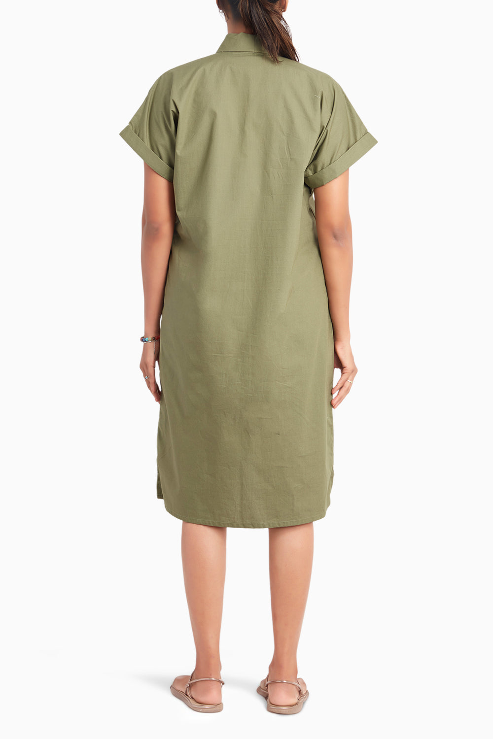 Olive Turtle Neck Dress