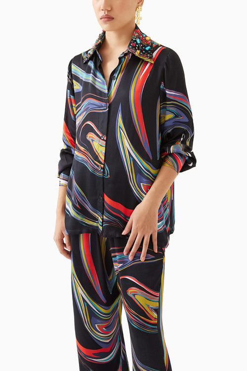 Galaxy Shirt & Trousers Co-ord Set