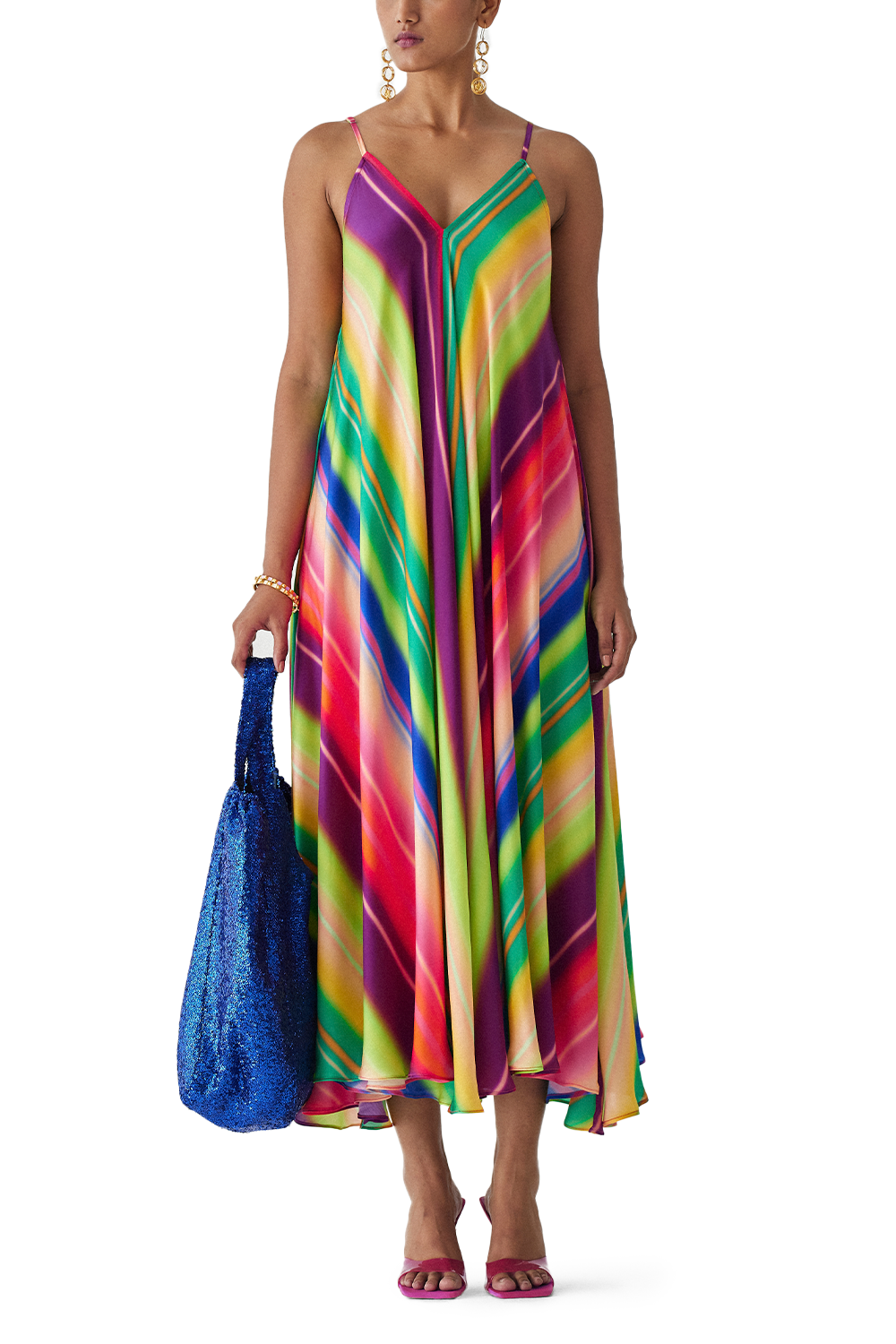 Rainbow Strappy Dress