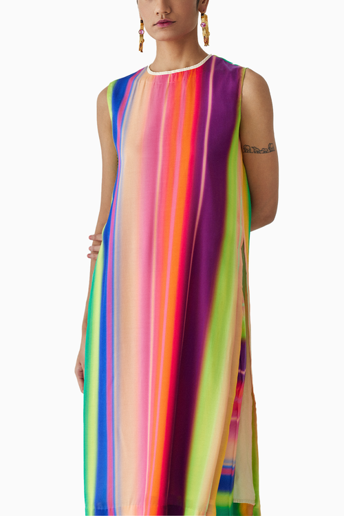 Rainbow Kurta And Pants Co-ord
