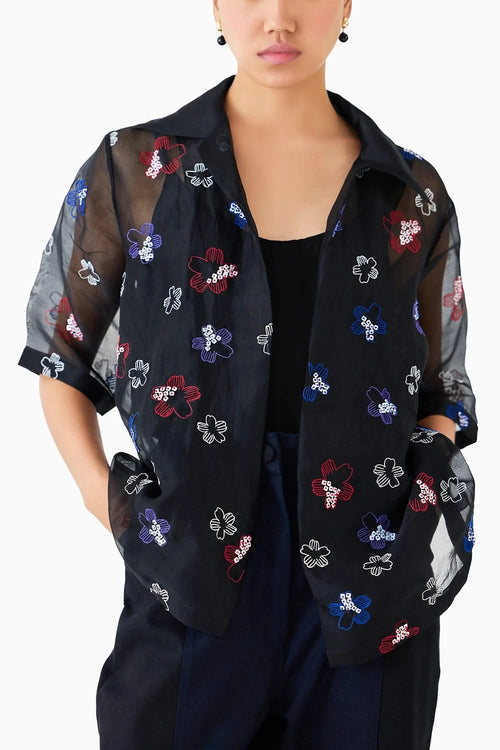 Cherry Blossom Organza Shirt