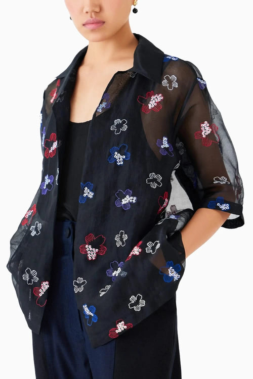 Cherry Blossom Organza Shirt
