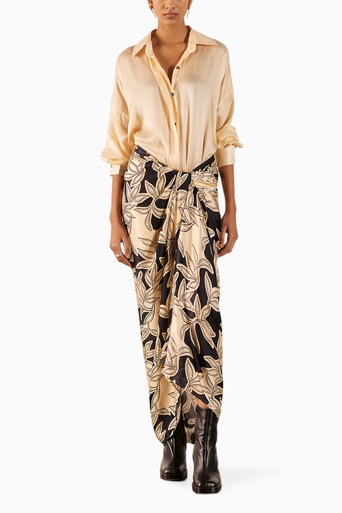 Hazel Shirt Draped Dress