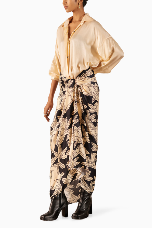 Hazel Shirt Draped Dress