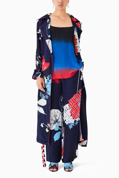 Royal Ikigai Trench Coat & Trousers Co-ord