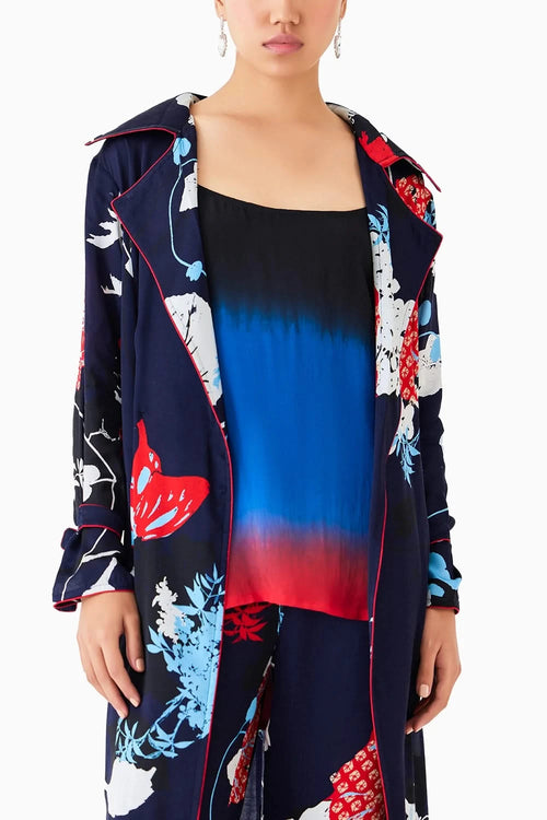 Royal Ikigai Trench Coat & Trousers Co-ord