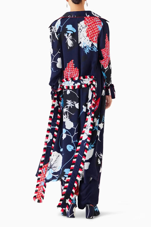 Royal Ikigai Trench Coat & Trousers Co-ord