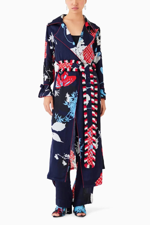 Royal Ikigai Trench Coat & Trousers Co-ord