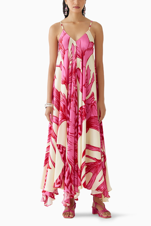 Pink Aphrodite Strappy Dress