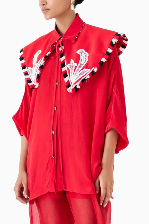 Ruby Batwing Shirt With Collar