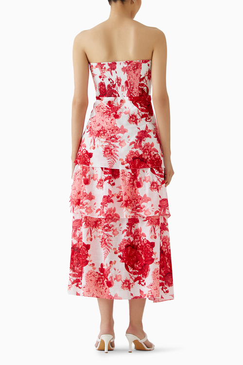 Ruby Chintz Tiered Dress