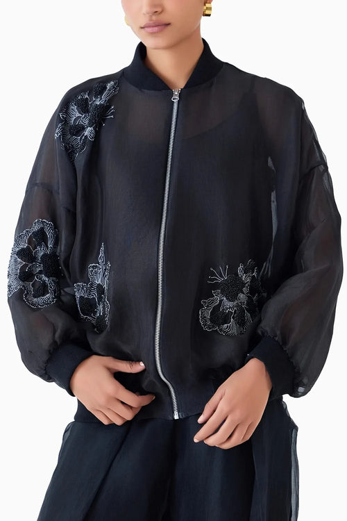 Ajisai Organza Bomber