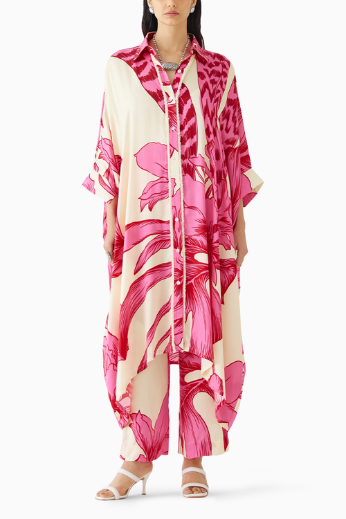 Pink Aphrodite Kimono & Pants