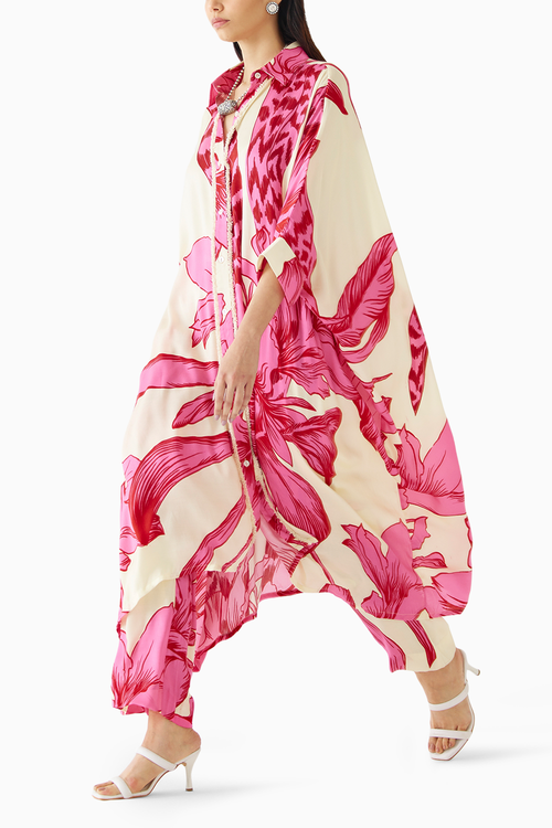 Pink Aphrodite Kimono & Pants