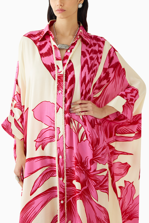 Pink Aphrodite Kimono & Pants