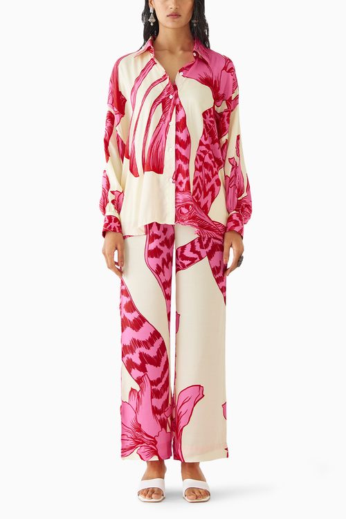 Pink Aphrodite Shirt & Trousers