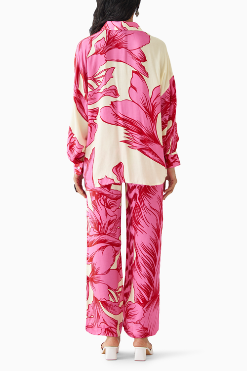 Pink Aphrodite Shirt & Trousers