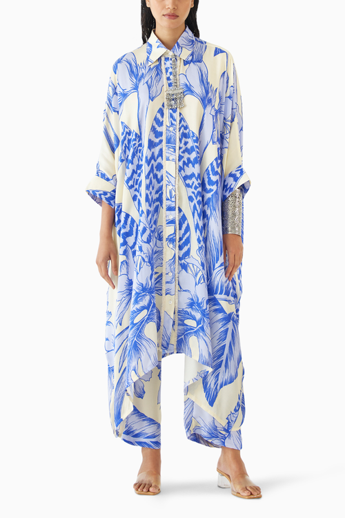 Blue Aphrodite Kimono & Pants
