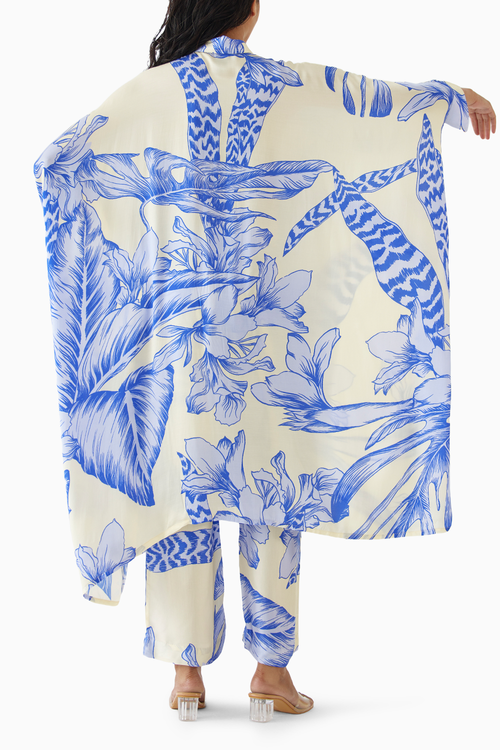 Blue Aphrodite Kimono & Pants