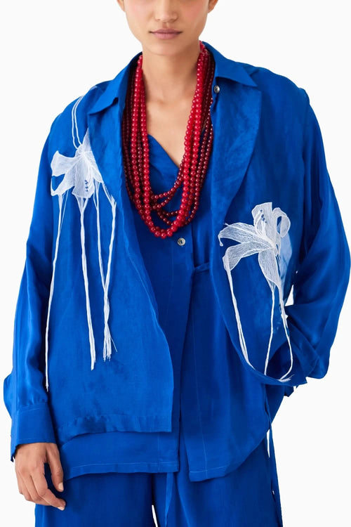 Indigo Organza Jacket