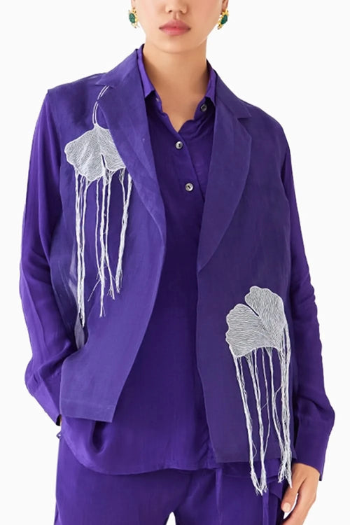 Violet Organza Jacket