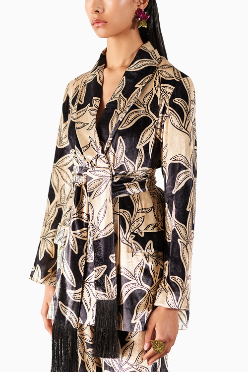 Hazel Velvet Blazer With Trousers