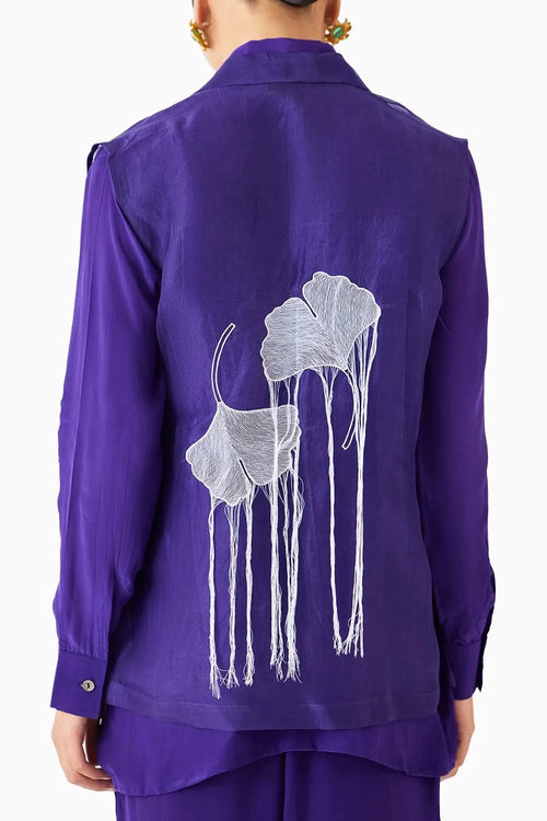 Violet Shirt & Pants Co-ord