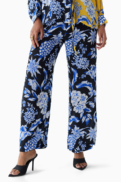 Black/Yellow Pineapple Shirt & Trousers Co-ord