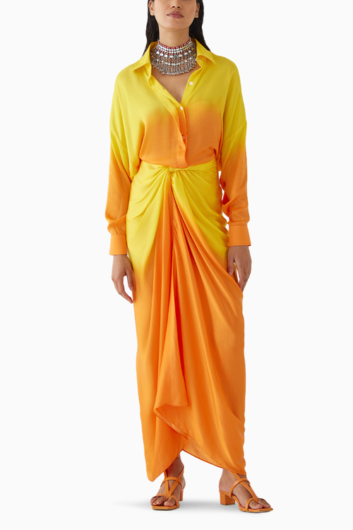 Twilight Shirt Draped Dress