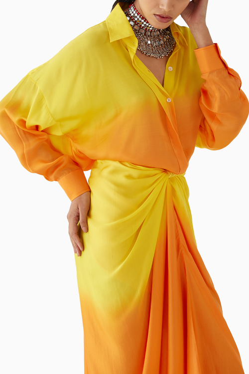 Twilight Shirt Draped Dress