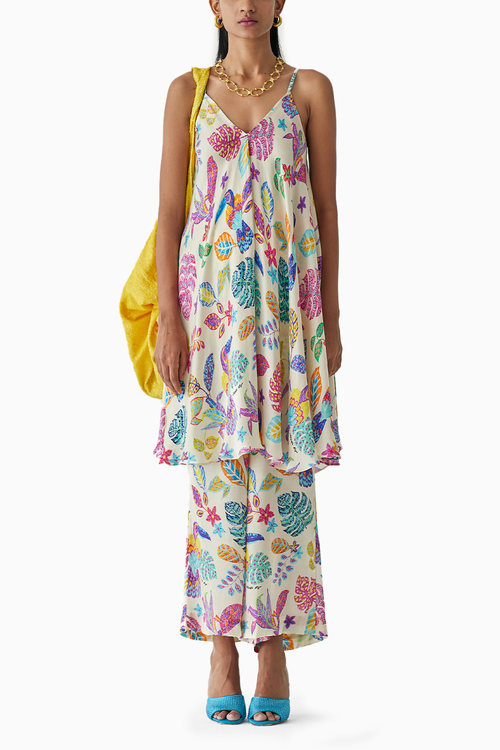 Amazon Strappy Kurta And Flared Trousers Co-ord